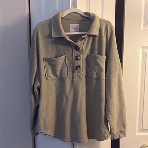 American Eagle Outfitters Olive Shirt
